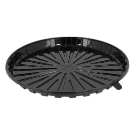 Plateau à Gâteaux APET Noir Ø31cm (15 Utés)