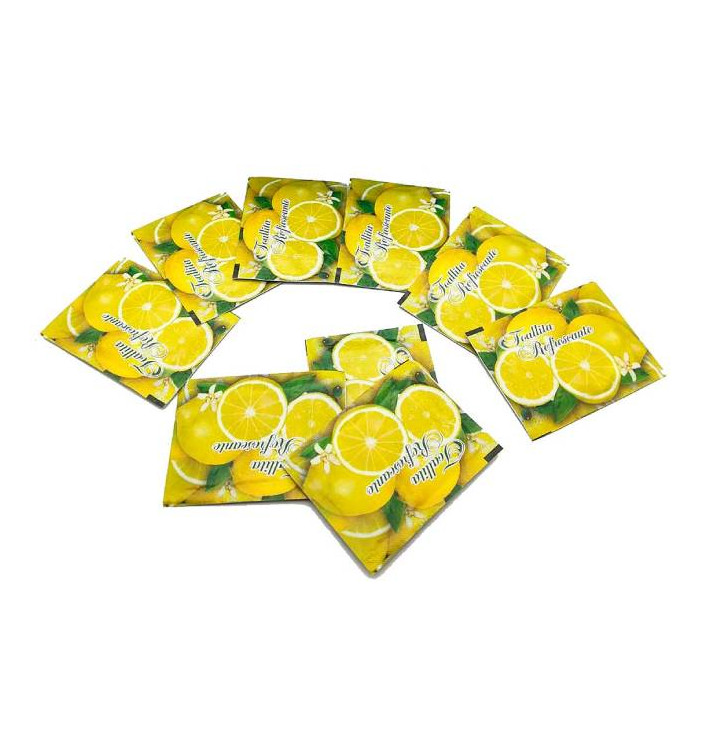 Toalhetes refrescantes de limão Motivo "Limões" (100 Utés) Toalhetes refrescantes de limão Motivo "Limões" (100 Utés)