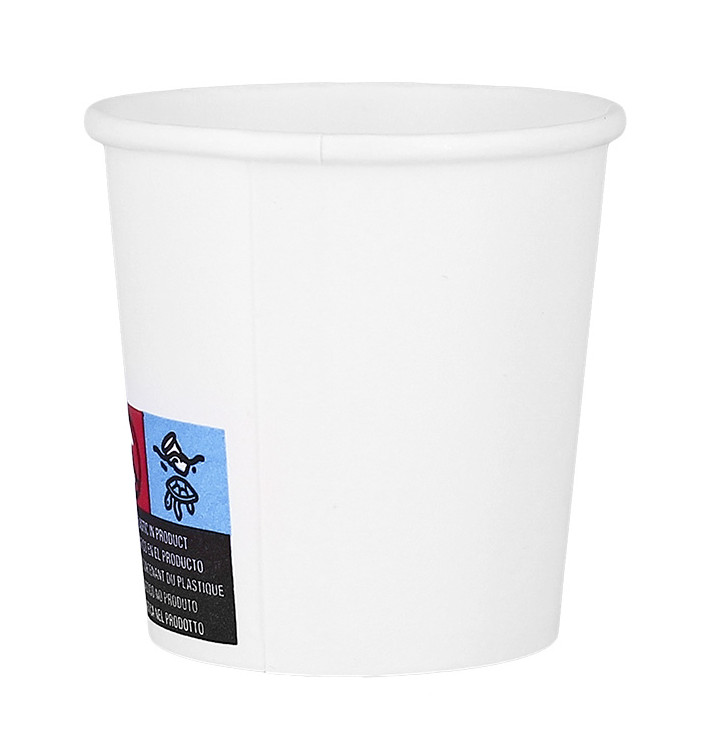 Papieren beker wit ECO 4Oz/120ml Ø6,2cm (1.000 Stuks) Papieren beker wit ECO 4Oz/120ml Ø6,2cm (1.000 Stuks)
