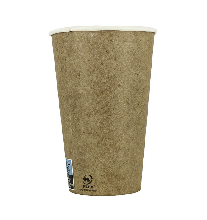 Papieren beker Kraft 12Oz/360ml Ø7,5cm (1.100 stuks) Papieren beker Kraft 12Oz/360ml Ø7,5cm (1.100 stuks)
