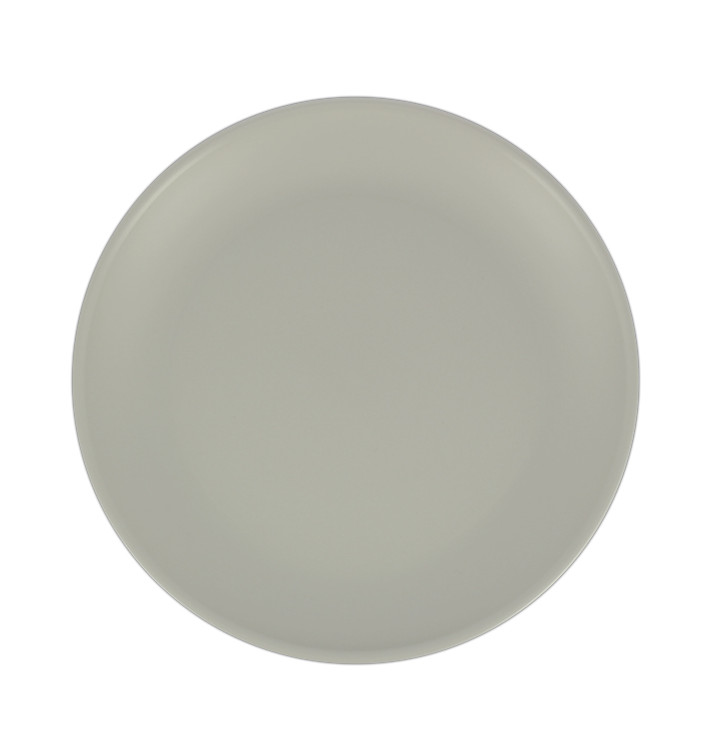 Assiette Réutilisable Durable PP Minéral Gris Ø23,5cm (6 Utés)