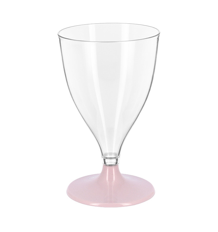 Coupe Réutilisable PS Eau/Vin Pied Rose 200ml 2P (48 Unités) Coupe Réutilisable PS Eau/Vin Pied Rose 200ml 2P (48 Unités)