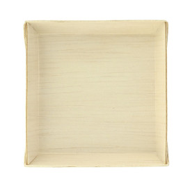 Houten mini bord Vierkant 7x7x1,5cm (20 stuks) 