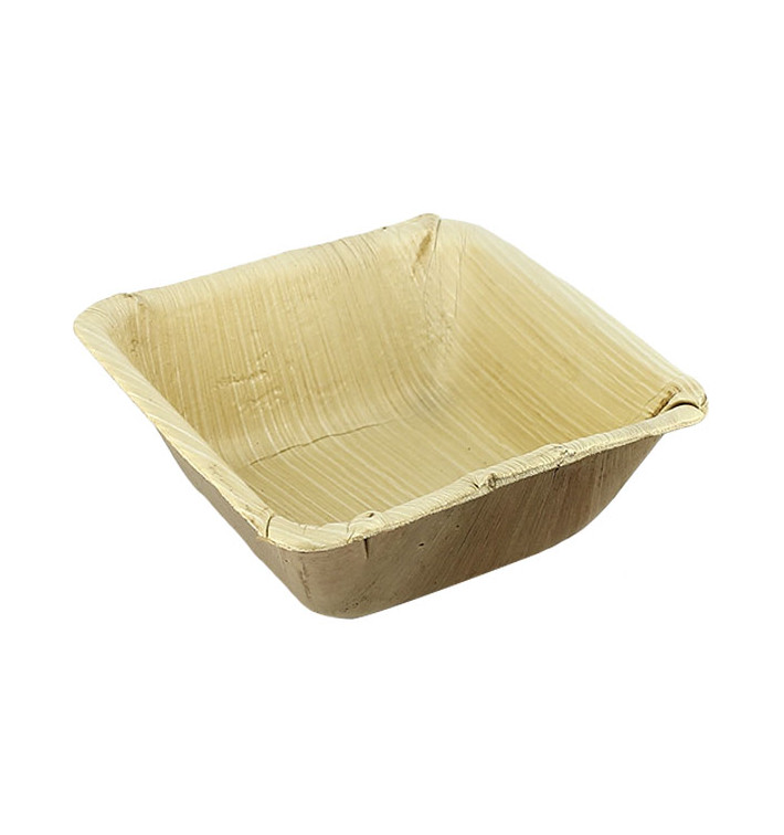 Bol en Feuilles de Palmier 13x13x5cm (100 Unités) Bol en Feuilles de Palmier 13x13x5cm (100 Unités)