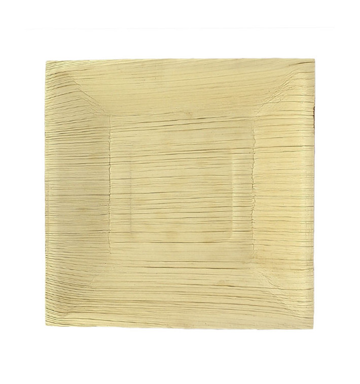 Assiette carrée en Feuilles de Palmier 16,5x16,5cm (6 Unités) Assiette carrée en Feuilles de Palmier 16,5x16,5cm (6 Unités)
