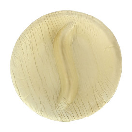 Assiette Ronde en Feuilles de Palmier 2C 9x8cm (10 Unités)