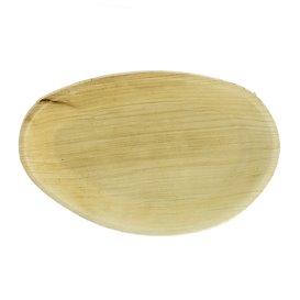 Palm blad bord Ovaal vormig 19x12cm (10 stuks) 