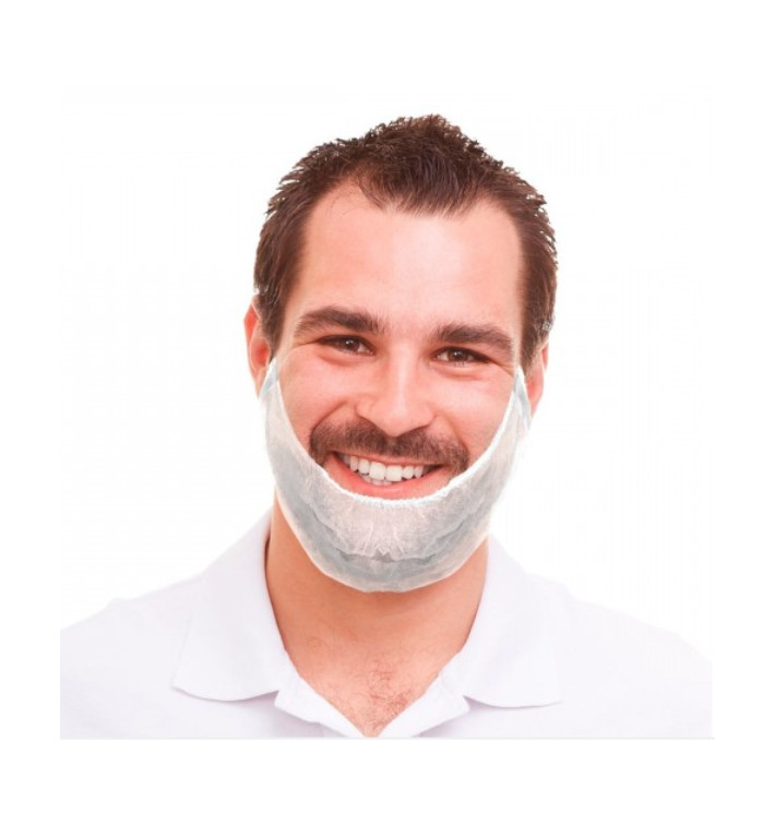Couvre-barbe en PP Accordéon Blanc (1000 Utés) Couvre-barbe en PP Accordéon Blanc (1000 Utés)
