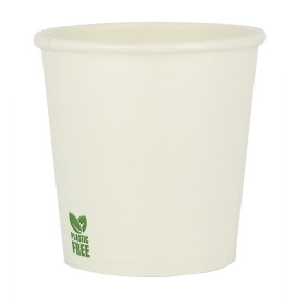 Plastic-Vrije Papieren Beker 4Oz/120ml Wite Ø6,2cm (1.000 Stuks)