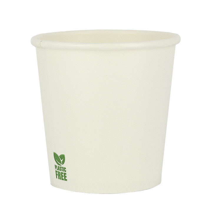 Gobelet en Carton sans Plastique 4Oz/120ml Blanc Ø6,2cm (1.000 Utés) Gobelet en Carton sans Plastique 4Oz/120ml Blanc Ø6,2cm (1.000 Utés)