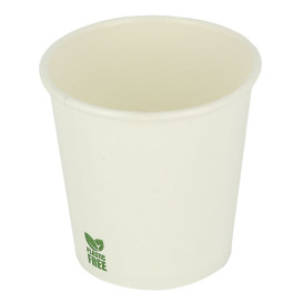 Plastic-Vrije Papieren Beker 4Oz/120ml Wite Ø6,2cm (100 stuks)