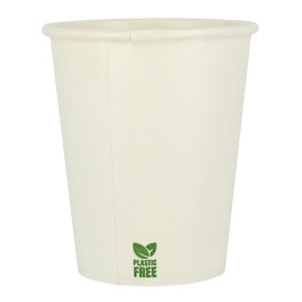 Gobelet en Carton sans Plastique 7 Oz/210ml Blanc Ø7cm (50 Unités)