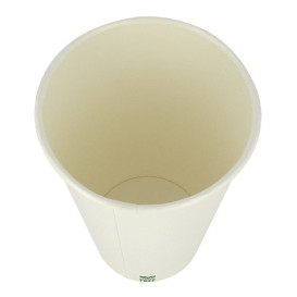 Gobelet en Carton sans Plastique 12 Oz/360ml Blanc Ø8cm (1.000 Utés)