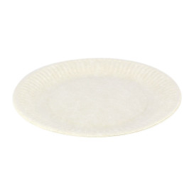 Assiette en Papier Blanc Biodégradable Ø18cm (100 Unités)