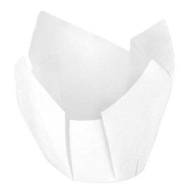 Caissette Muffin Tulipe Ø50x42/72 mm Blanche (2160 Utés)