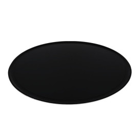 Papieren bord Pizza PET Laenerood zwart 30cm (100 stuks) 