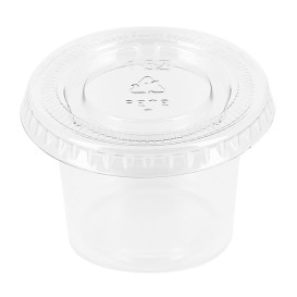 Couvercle Pot à sauce PET Transp. 30ml (2500 Utés)