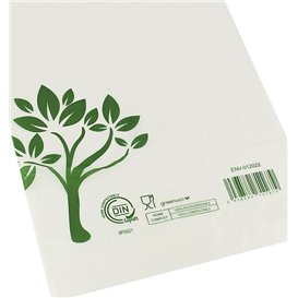 Zak met gestanst handvat Home Compost “Be Eco!” 20x33cm (100 stuks)