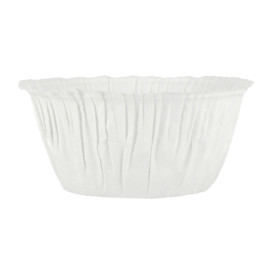 Cupcake vorm voering wit 4,9x3,8x7,5cm (1800 stuks)