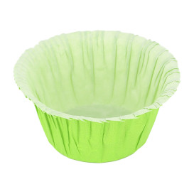 Cupcake vorm voering groen 4,9x3,8x7,5cm (500 stuks) 