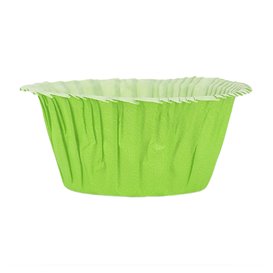 Cupcake vorm voering groen 4,9x3,8x7,5cm (500 stuks) 