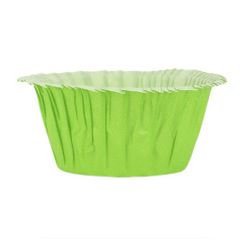 Cupcake vorm voering groen 4,9x3,8x7,5cm (500 stuks) 