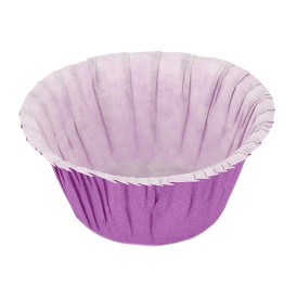 Caissettes Cupcakes Violettes 4,9x3,8x7,5cm (500 Unités)