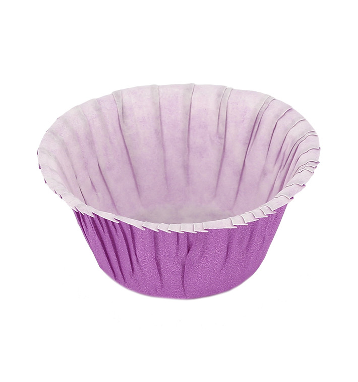 Caissettes Cupcakes Violettes 4,9x3,8x7,5cm (500 Unités) Caissettes Cupcakes Violettes 4,9x3,8x7,5cm (500 Unités)