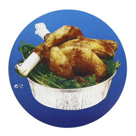 Couvercle Carton Récipient Rond poulet 935 et 1400 ml (500 Unités)