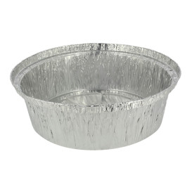 Folie pan voor gebraden kip Rond vormig 1400ml (125 stuks)