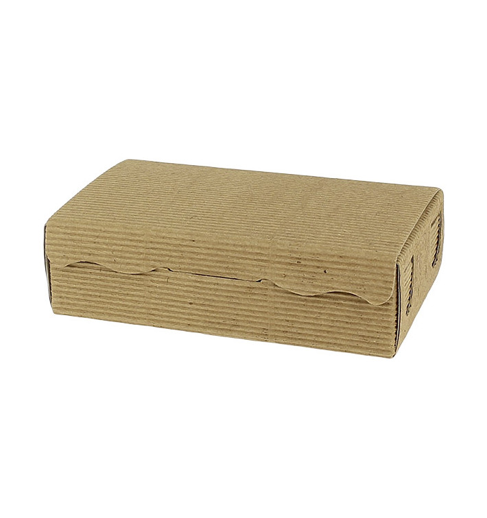Papier bakkerij doos kraft 14x8x3,5cm 250g (800 stuks) Papier bakkerij doos kraft 14x8x3,5cm 250g (800 stuks)