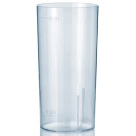 Plastic PS Whisky glas  Geïnjecteerde glascider 200 ml (500 stuks)