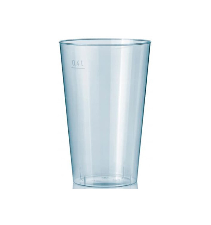 Plastic PS beker Geïnjecteerde glascider transparant 400 ml (500 stuks) Plastic PS beker Geïnjecteerde glascider transparant 400 ml (500 stuks)