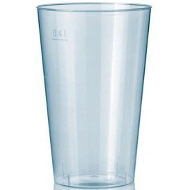 Verre Plastique Dur Transparent PS 400ml (50 Unités)