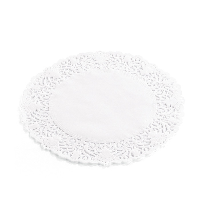 Dentelle en papier blanc Ø120mm (250 Unités) Dentelle en papier blanc Ø120mm (250 Unités)