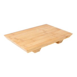 Base en Bambou Naturel Pour Sushi 20,5x15x3cm (24 Utés)