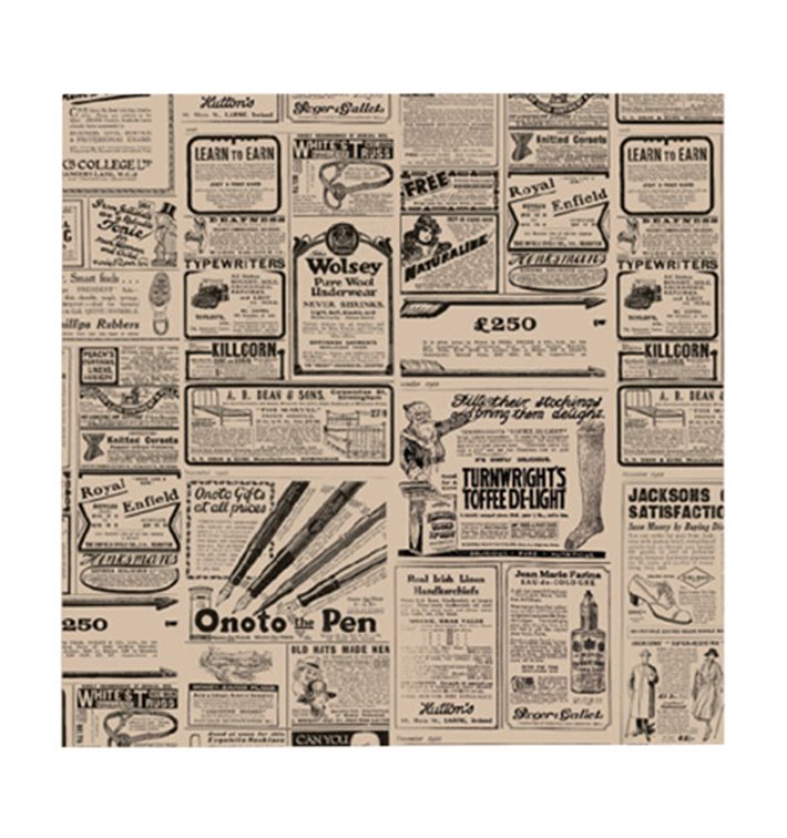 Papier Ingraissable Kraft Times 31x31cm (1000 Utés) Papier Ingraissable Kraft Times 31x31cm (1000 Utés)