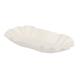 Kartonnen Snackbakjes Ovaal 16,5x10x3,5cm (250 stuks) 