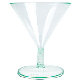 Coupe en Plastique Vert Transparent 65ml (12 Utés)