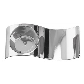 Assiette Vague Argent 9,5x4,2cm (500 Utés)
