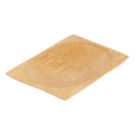 Bamboe proeving bord 6x8cm (50 stuks)