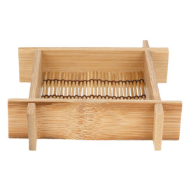Bamboe wegwerp dienblad 12x12x3cm (200 stuks)