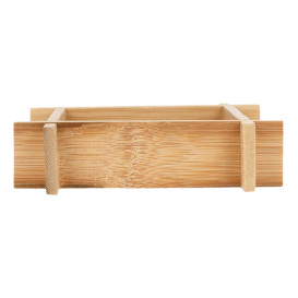 Bamboe wegwerp dienblad 12x12x3cm (200 stuks)