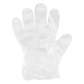 Plastic handschoenen grof PE transparant (10000 stuks)