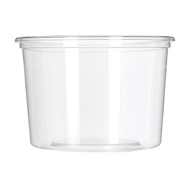 Récipient Compostable PLA Transparent 480ml (50 Utés)