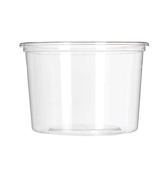Tub Deli Container PLA transparant Compostable 480ml (600 Stuks) Tub Deli Container PLA transparant Compostable 480ml (600 Stuks)