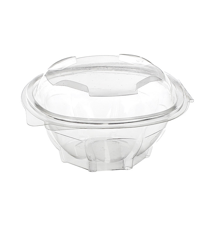 Saladier Rond avec charnière PLA 500ml (50 Utés) Saladier Rond avec charnière PLA 500ml (50 Utés)