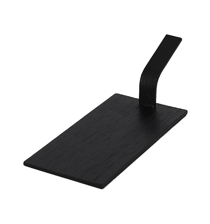 Bamboe mini-schop dienblad zwart "Tapas" 10x5 cm (400 stuks) Bamboe mini-schop dienblad zwart "Tapas" 10x5 cm (400 stuks)