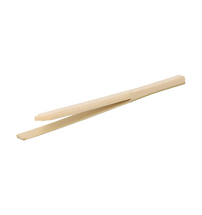 Bamboe Bediening tang 9cm (100 stuks) Bamboe Bediening tang 9cm (100 stuks)