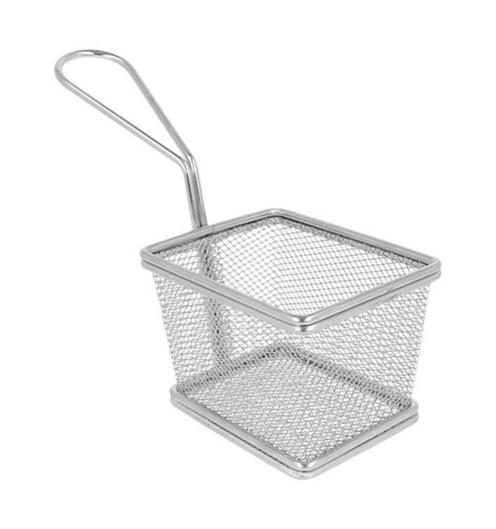 Mini friteuse de Présentation en Acier 10x9x6cm (1 Unité) Mini friteuse de Présentation en Acier 10x9x6cm (1 Unité)